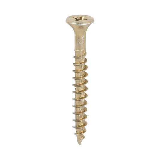 TIMCO Velocity Premium Multi-Use Countersunk Gold Woodscrews - 4.5 x 40 - Image