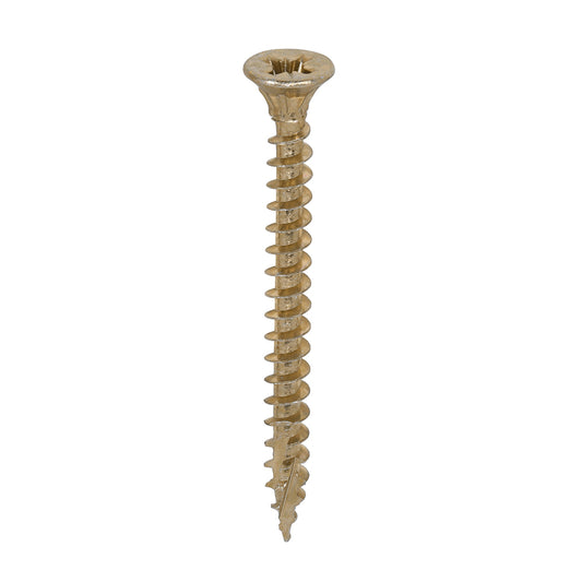 TIMCO C2 Strong-Fix Multi-Purpose Premium Countersunk Gold Woodscrews - 4.5 x 50 - Image