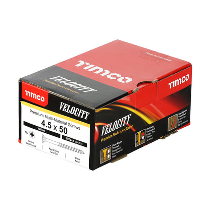 TIMCO Velocity Premium Multi-Use Countersunk Gold Woodscrews - 4.5 x 50 - Image