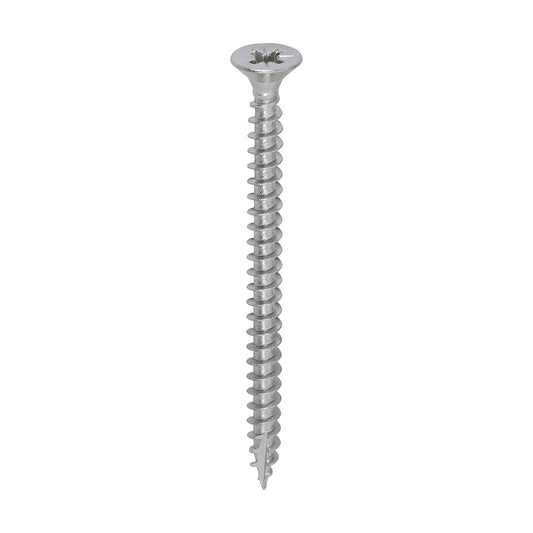 TIMCO Classic Multi-Purpose Countersunk A2 Stainless Steel Woodcrews - 4.5 x 60 - Image