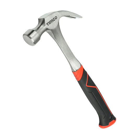 TIMCO One Piece Claw Hammer, Curved Single Piece High Strength Anti-Shock Smooth Face Hammer - 160z - Image