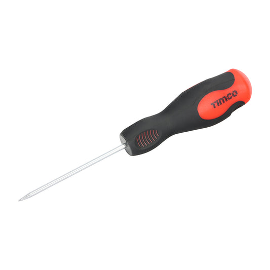 TIMCO Bradawl, Anti-Slip Grip with Sharp Marking Point - 75mm - Image