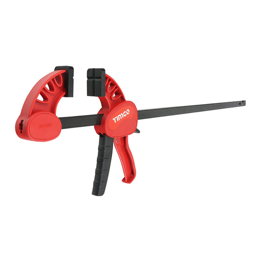 TIMCO Quick Change Bar Clamp, Two Piece Set, Heavy Duty 135kg Quick Release Woodworking Clamp, One Handed Clamp - 24" / 600mm Clamping Capacity - Image
