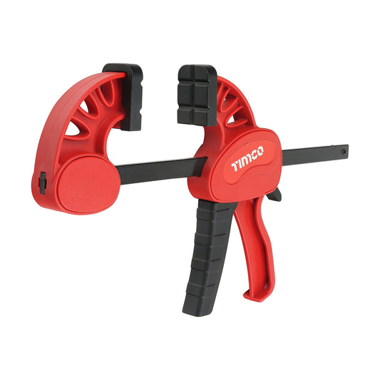 TIMCO Mini Quick Change Bar Clamp, Two Piece Set, Medium Duty 70kg Quick Release Woodworking Clamp, One Handed Clamp - 6" / 150mm Clamping Capacity - Image