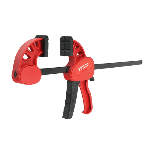 TIMCO Mini Quick Change Bar Clamp, Two Piece Set, Medium Duty 70kg Quick Release Woodworking Clamp, One Handed Clamp - 12" / 300mm Clamping Capacity - Image