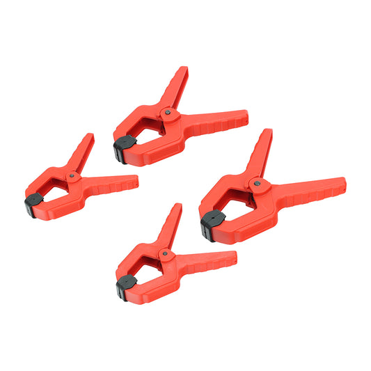 TIMCO Spring Clamp Set, Four Piece Multi-Purpose Heavy Duty Woodworking Clamps, Tarpaulin, Sheeting and Netting Tie Back - Image