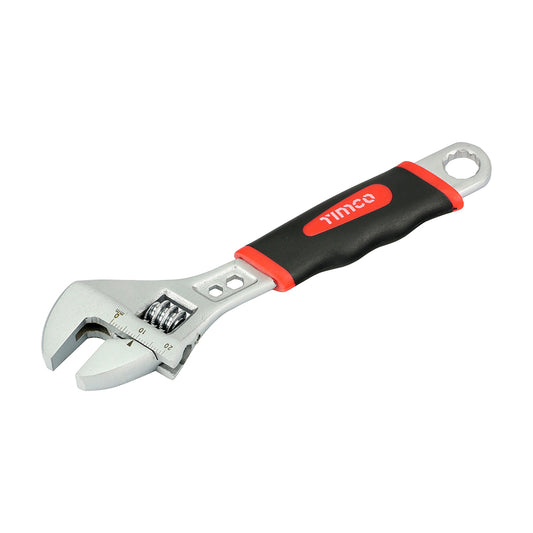 TIMCO Adjustable Wrench with Soft Grip Handle, Grips 0 - 20mm - 6" / 150mm - Image
