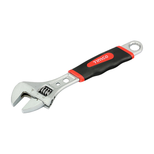 TIMCO Adjustable Wrench with Soft Grip Handle, Grips 0 - 28mm - 8" / 200mm - Image
