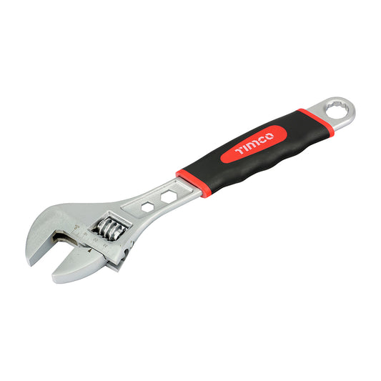TIMCO Adjustable Wrench with Soft Grip Handle, Grips 0 - 38mm - 12" / 300mm - Image