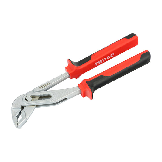 TIMCO Water Pump Pliers with Adjustable Anti-Slip Jaws and Soft-Grip Handles - 8" / 200mm - Image