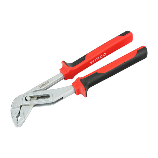 TIMCO Water Pump Pliers with Adjustable Anti-Slip Jaws and Soft-Grip Handles - 10" / 250mm - Image