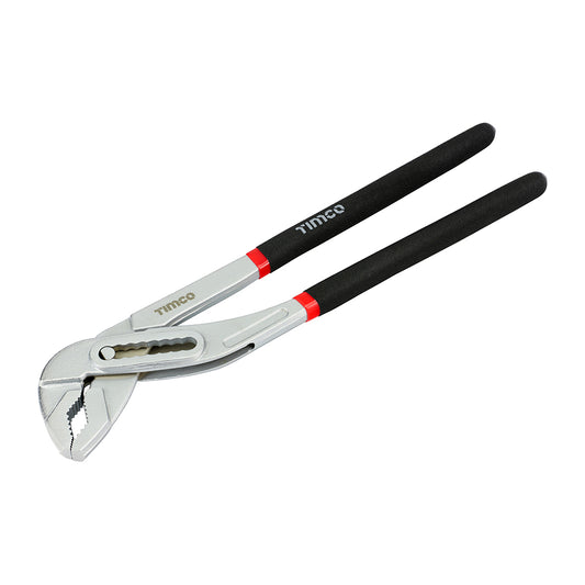 TIMCO Water Pump Pliers with Adjustable Anti-Slip Jaws and Soft-Grip Handles - 12" / 300mm - Image