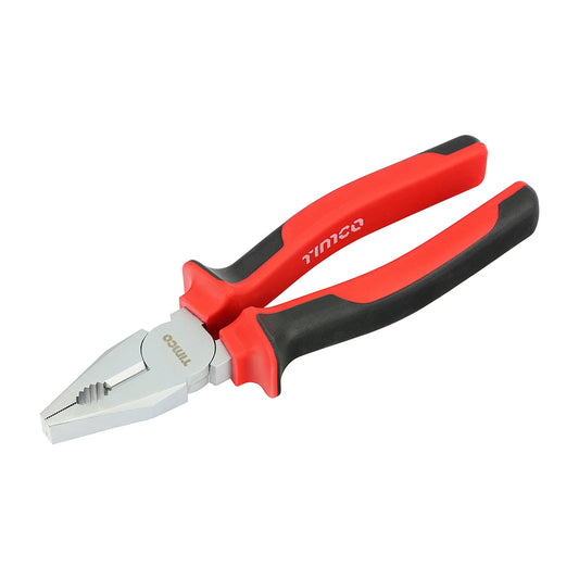 TIMCO Combination Pliers, Multi-purpose Grips & Cutters with Soft Grip Handles - 8" / 200mm - Image
