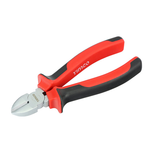 TIMCO Side Cutting Pliers, Diagonal Cutters with Soft Grip Handles - 6" / 150mm - Image