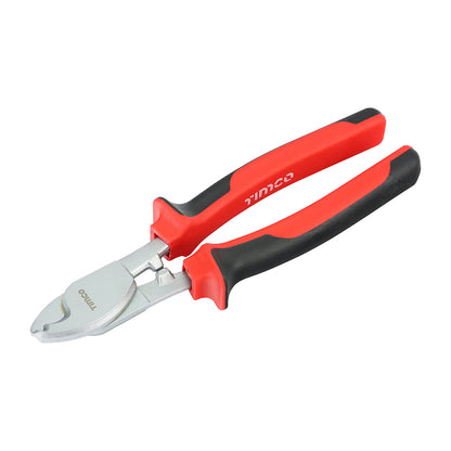 TIMCO Heavy Duty Cable & Wire Cutters, Hardened Cable Shears with Soft Grip Handles - 8" / 200mm - Image