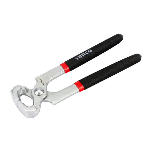 TIMCO Carpenters End Cutting Pliers, Pincer Head with Hardened Jaws and Anti-Slip Grips - 7" / 175mm - Image