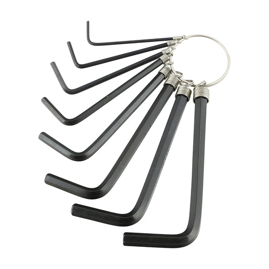 TIMCO Hex Key Keyring Set - 8 Pieces - Image