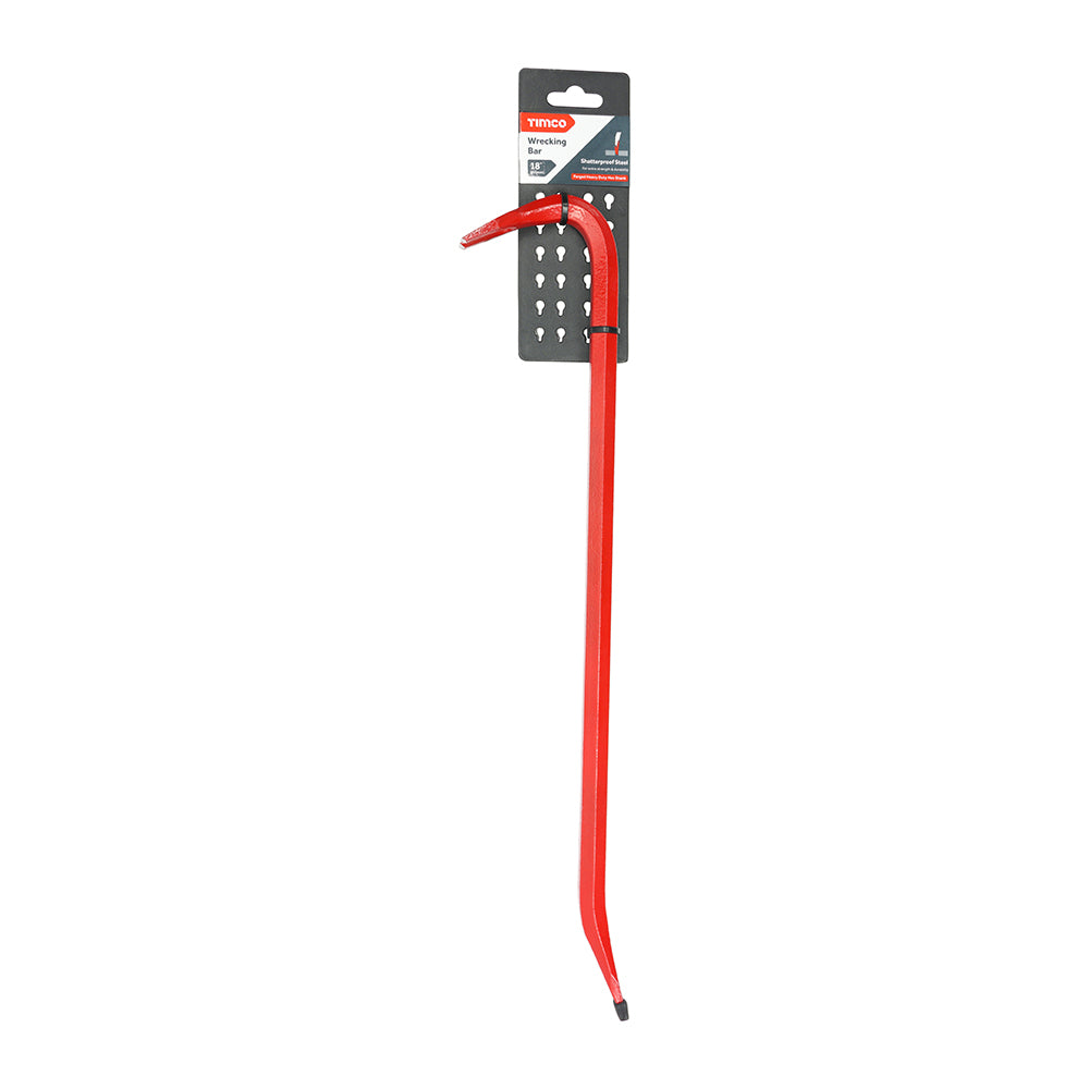 TIMCO Wrecking Bar, Heavy Duty Hex Shaft Pry Bar - 450mm / 18" - Image