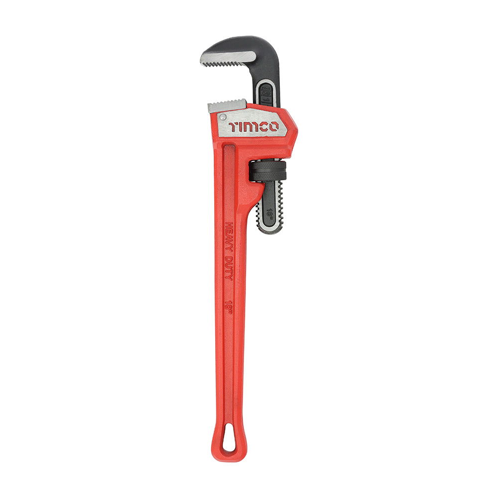 TIMCO Pipe Wrench, Heavy Duty Drop Forged Adjustable Pipe Wrench - 18" / 450mm - Image