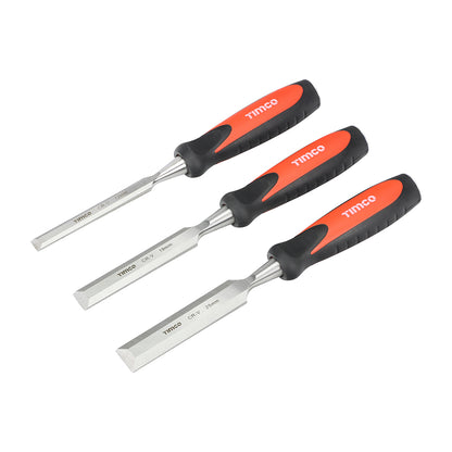 TIMCO Bevel Edge Wood Chisel Set - 3 Pieces - Image