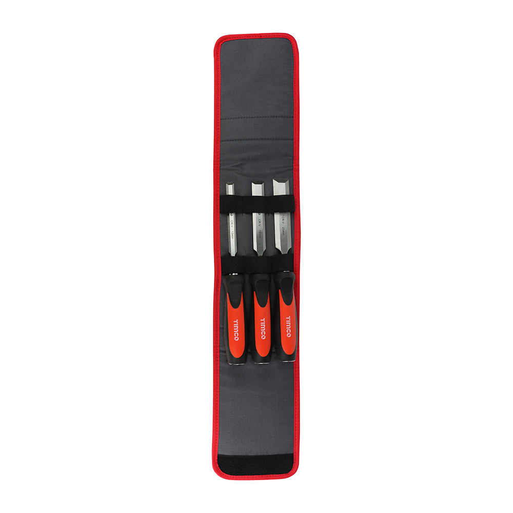 TIMCO Bevel Edge Wood Chisel Set - 3 Pieces - Image