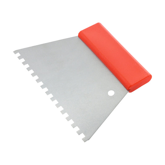 TIMCO Tile Adhesive Comb, Stainless Steel 6mm Square Notch Adhesive Spreader - Image