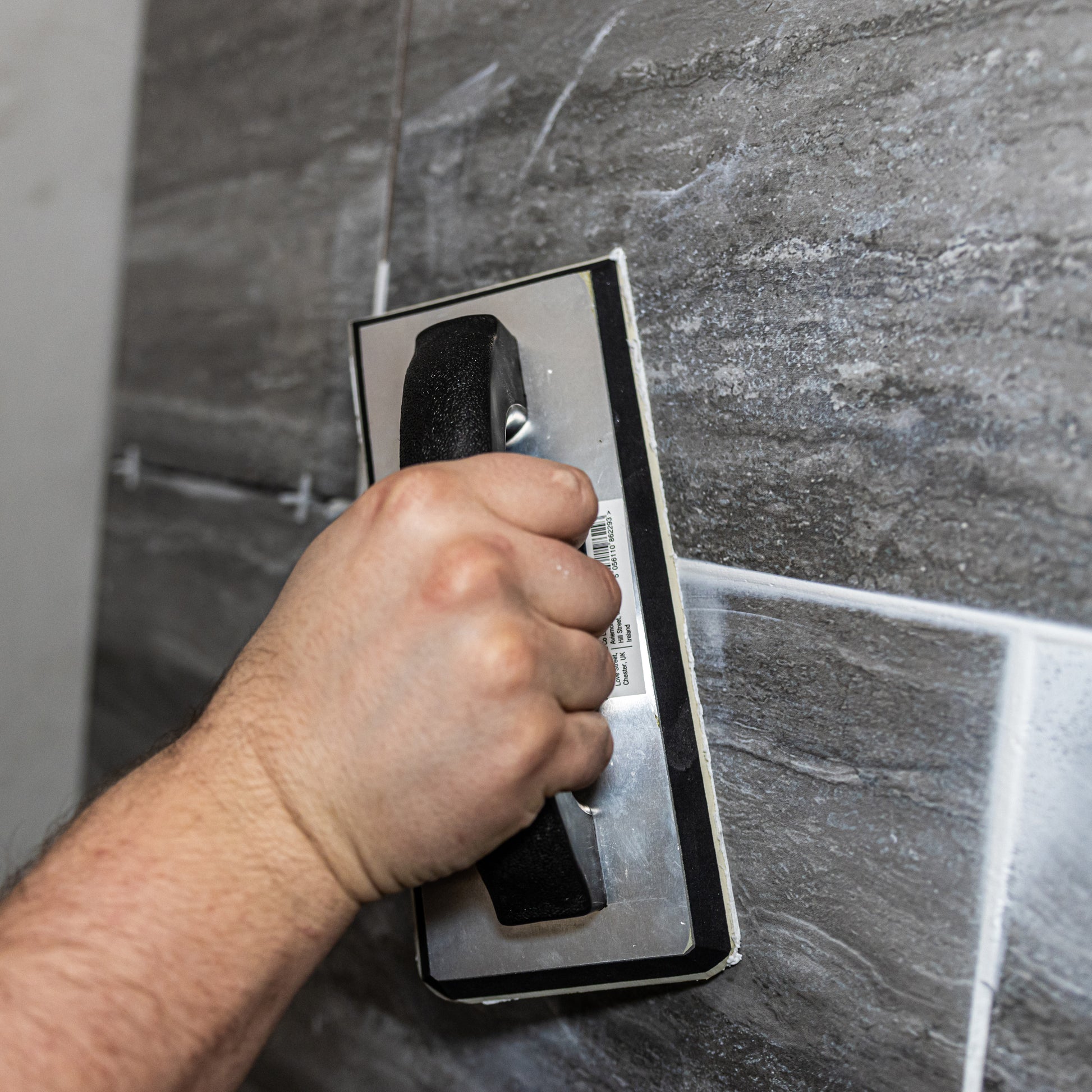 TIMCO Professional Grouting Application Float, Hard Rubber Face, Dense Foam and Aluminium Backing Plate - 230 x 100mm - Image