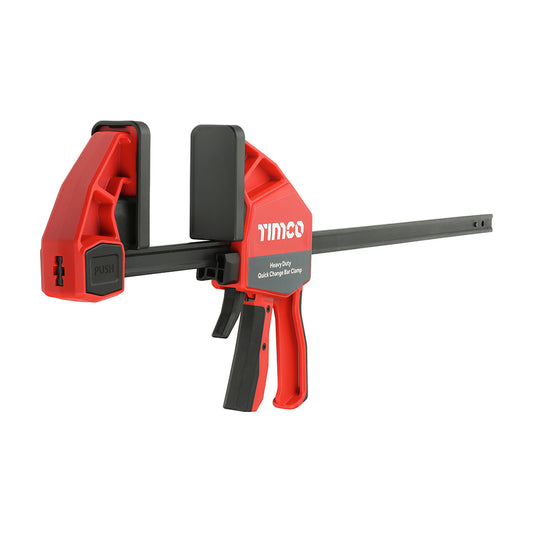 TIMCO Heavy Duty Quick Change Bar Clamp/Spreader. Professional Woodworking Clamp with Extra Large Gripping Pads - 24" / 450mm - Image