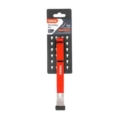 TIMCO Mini Utility Pry Bar and Nail Puller - 175mm/7" - Image