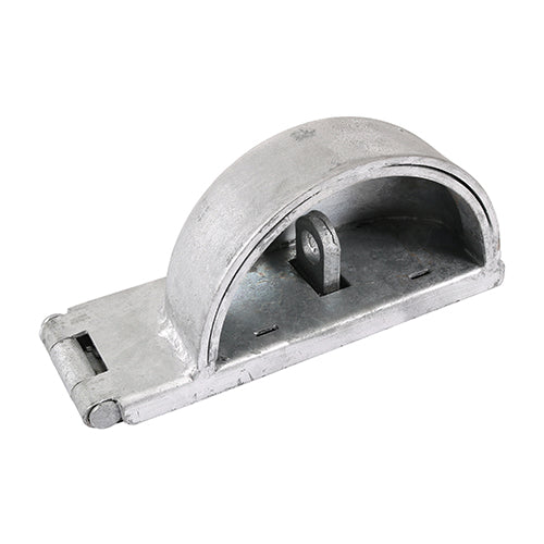 TIMCO Heavy Duty Padlock Protection Bar Left Hot Dipped Galvanised - 7.5" - Image
