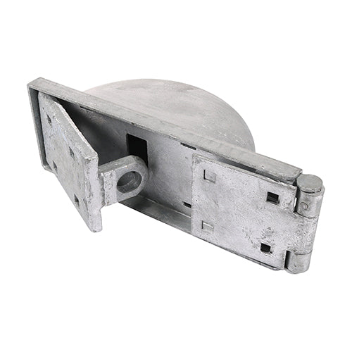 TIMCO Heavy Duty Padlock Protection Bar Left Hot Dipped Galvanised - 7.5" - Image