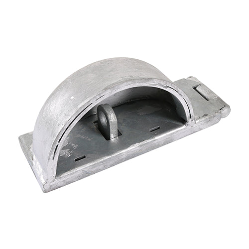 TIMCO Heavy Duty Padlock Protection Bar Right Hot Dipped Galvanised - 7.5" - Image