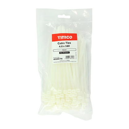 TIMCO Cable Ties Natural - 4.8 x 160 - Image