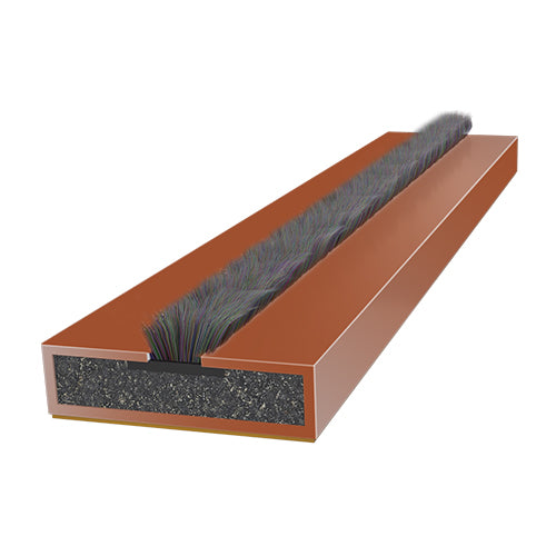 TIMCO Intumescent Fire & Smoke Seals Door Pack Brown - 15 x 4 x 1050mm - Image