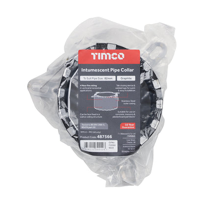 TIMCO Intumescent Pipe Collar 400 Series (4hr) - to suit pipe size 82mm
 - Image