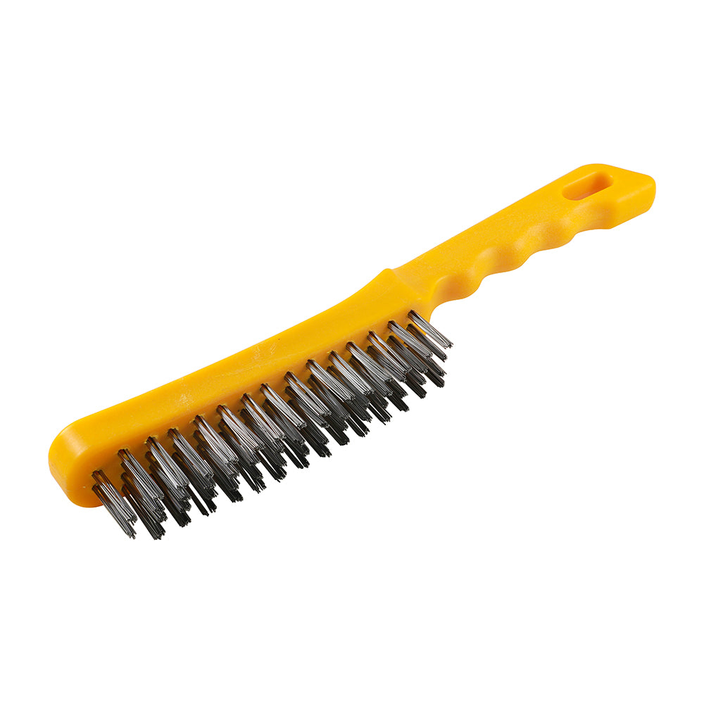 TIMCO Plastic Handle Wire Brush - 4 Rows - Image
