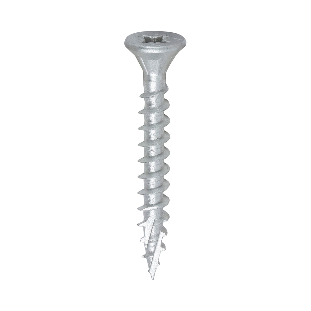 TIMCO C2 Exterior Multi-Purpose Premium Countersunk Silver Woodscrews - 5.0 x 40 - Image