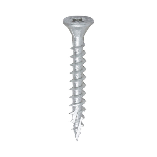 TIMCO C2 Exterior Multi-Purpose Premium Countersunk Silver Woodscrews - 5.0 x 40 - Image