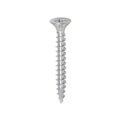 TIMCO Classic Multi-Purpose Countersunk A2 Stainless Steel Woodcrews - 5.0 x 40 - Image
