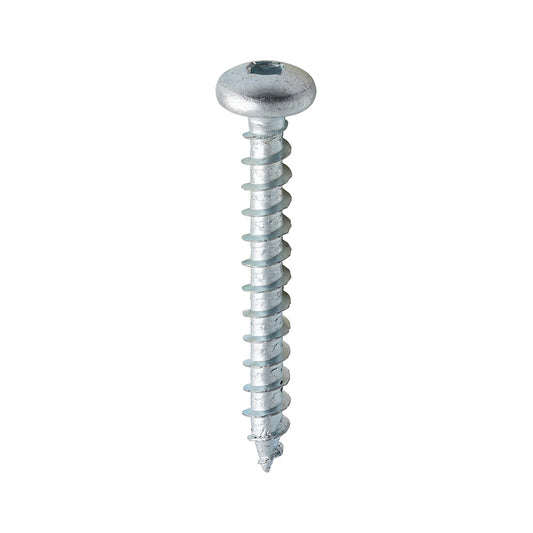 TIMCO Solo Pan Head Silver Woodscrews - 5.0 x 40 - Image