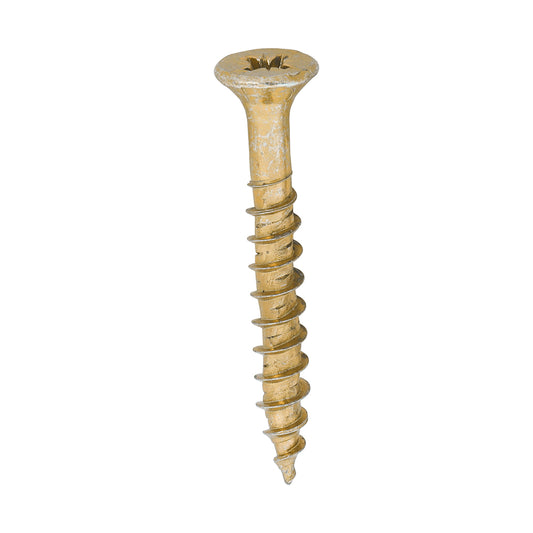 TIMCO Velocity Premium Multi-Use Countersunk Gold Woodscrews - 5.0 x 40 - Image