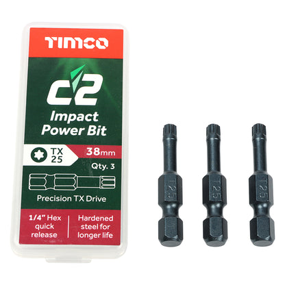 TIMCO C2 Clamp-Fix Multi-Purpose Premium Countersunk Gold Woodscrews - 5.0 x 50 - Image