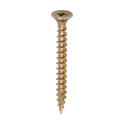 TIMCO C2 Strong-Fix Multi-Purpose Premium Countersunk Gold Woodscrews - 5.0 x 50 - Image