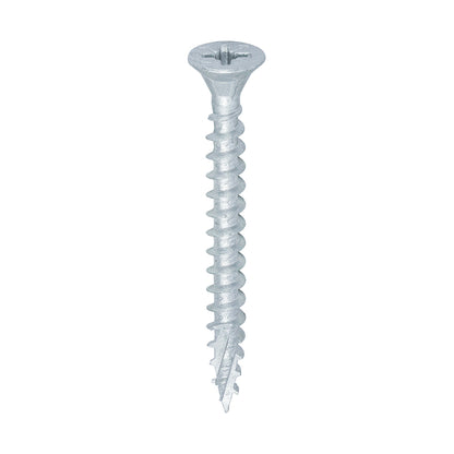 TIMCO C2 Exterior Multi-Purpose Premium Countersunk Silver Woodscrews - 5.0 x 50 - Image