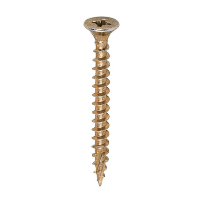 TIMCO C2 Strong-Fix Multi-Purpose Premium Countersunk Gold Woodscrews - 5.0 x 50 - Image