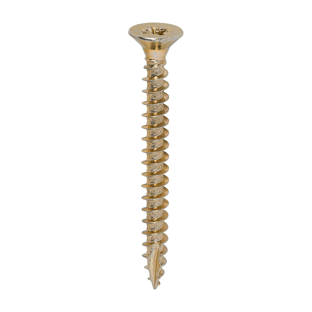 TIMCO Classic Multi-Purpose Countersunk Gold Woodscrews - 5.0 x 50 - Image