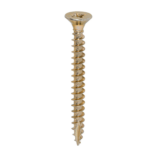 TIMCO Classic Multi-Purpose Countersunk Gold Woodscrews - 5.0 x 50 - Image