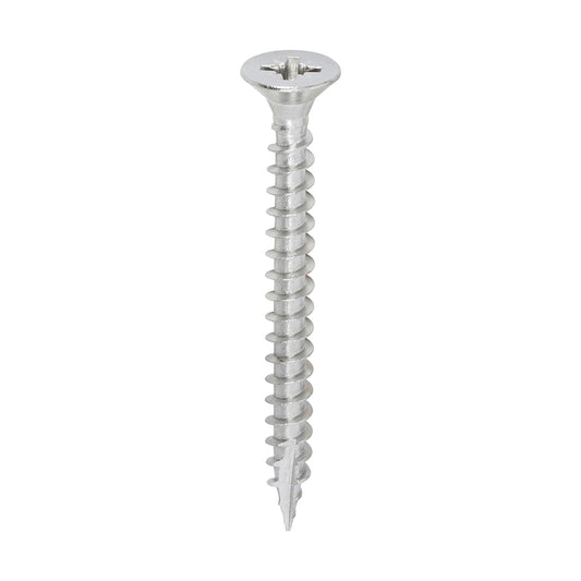 TIMCO Classic Multi-Purpose Countersunk A2 Stainless Steel Woodcrews - 5.0 x 50 - Image
