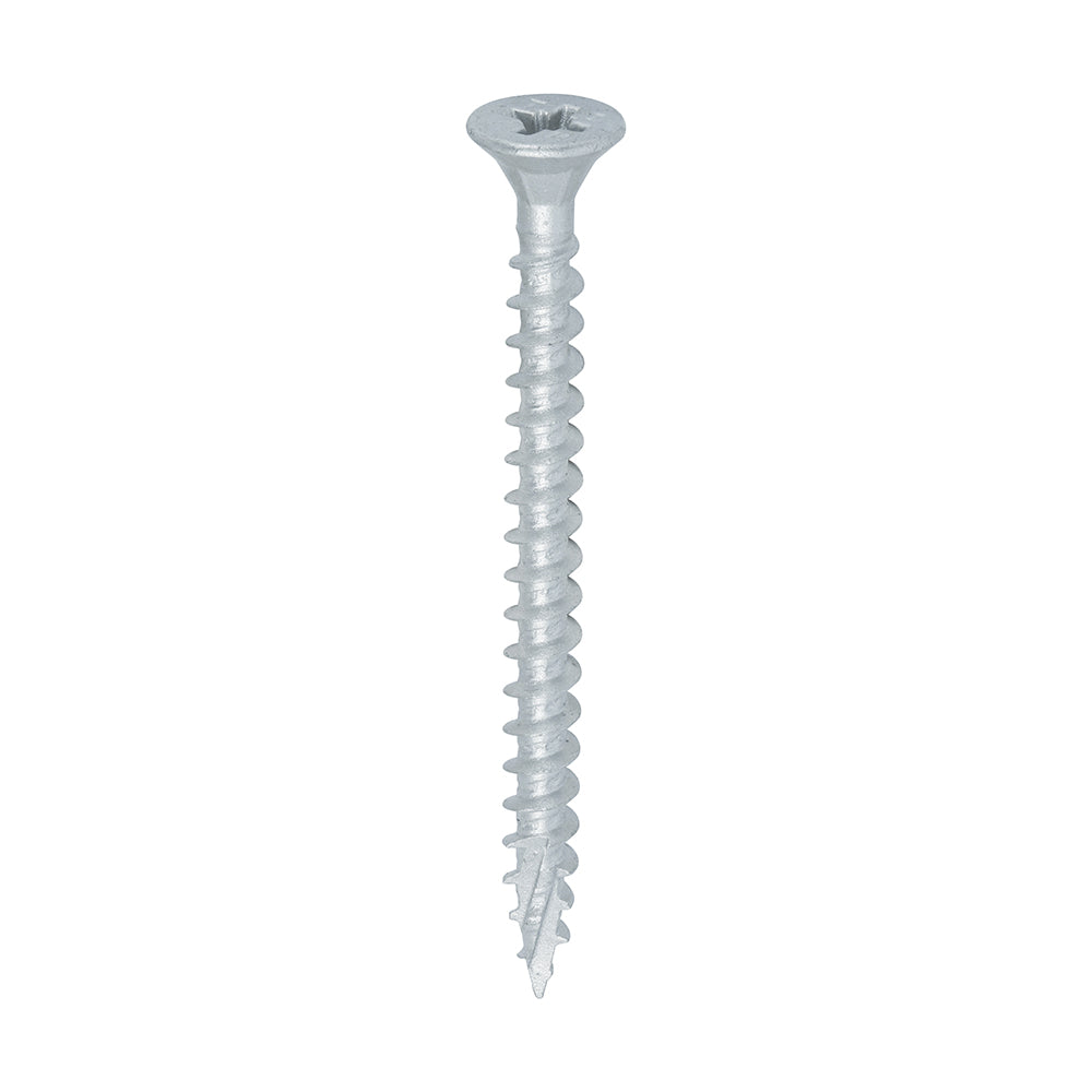 TIMCO C2 Exterior Multi-Purpose Premium Countersunk Silver Woodscrews - 5.0 x 60 - Image