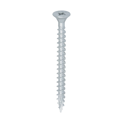 TIMCO C2 Exterior Multi-Purpose Premium Countersunk Silver Woodscrews - 5.0 x 60 - Image